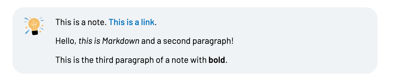 note block multiple paragraphs